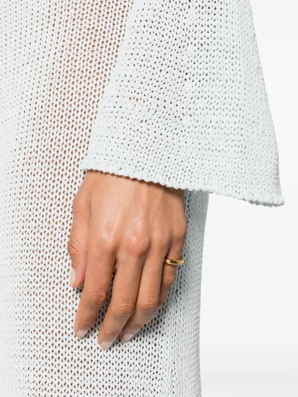 Jil Sander Polished halo-band Ring | Gold | FARFETCH JO