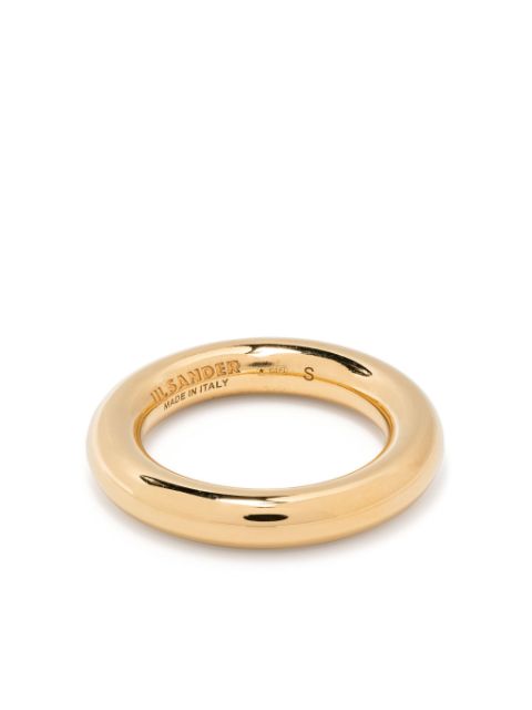 Jil Sander polished halo-band ring