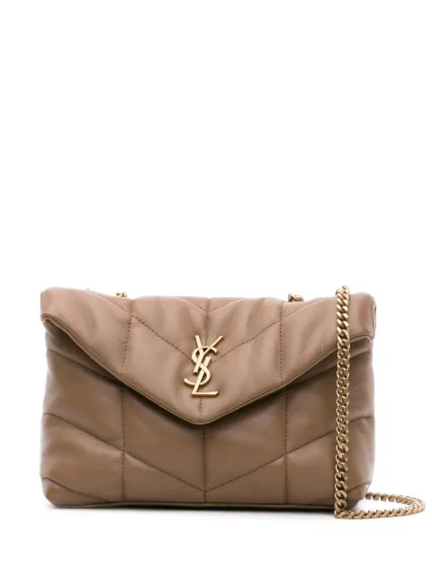 Saint Laurent quiltet Loulou-skuldertaske med polstring