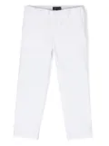 Emporio Armani Kids slim-cut chino trousers - White