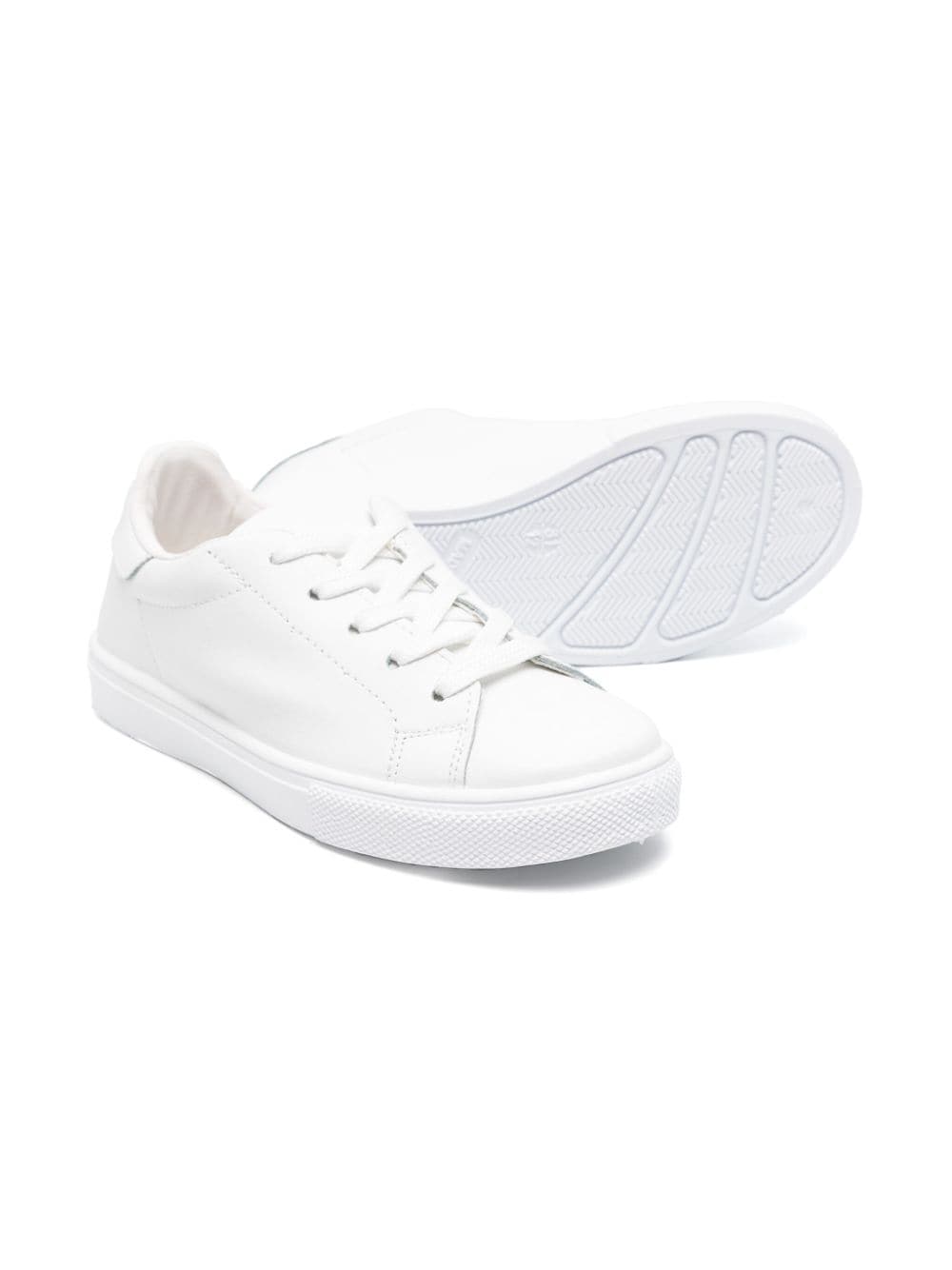 Paolo Pecora Kids Sneakers van imitatieleer - Wit