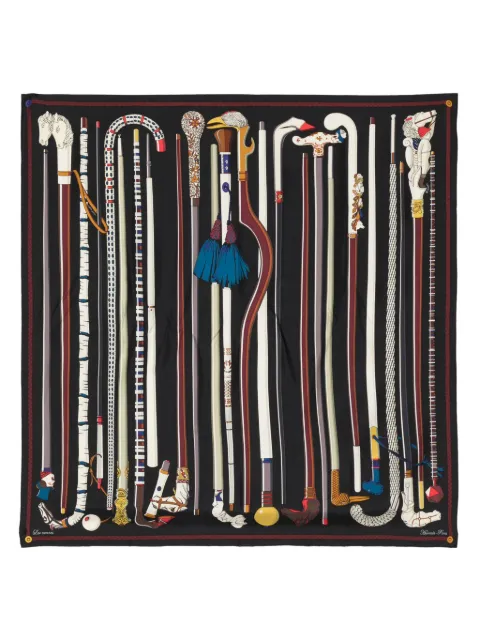 Hermès Pre-Owned Les Cannes silk scarf