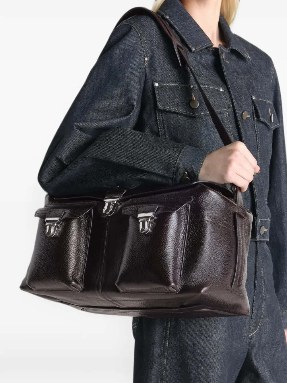 LEMAIRE Gear bewerkte reistas Bruin