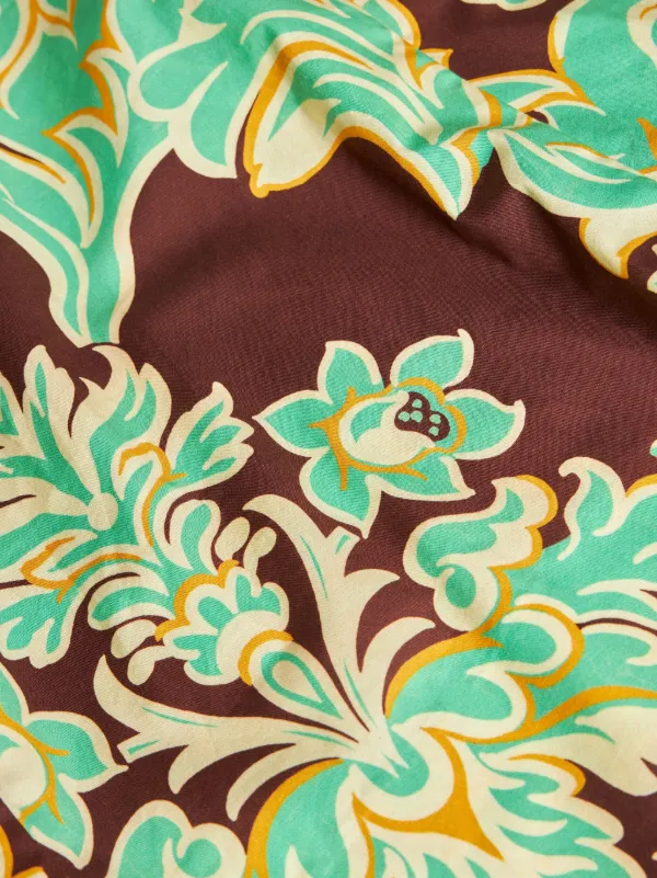 【ETRO】ペイズリー柄 ノースリーブドレス ETRO ペイズリー ノースリーブドレス | ブラウン | FARFETCH JP