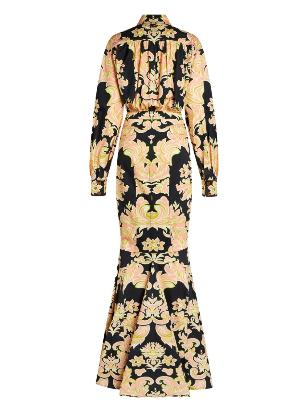 Cheap ETRO paisley-print ruched gown Women