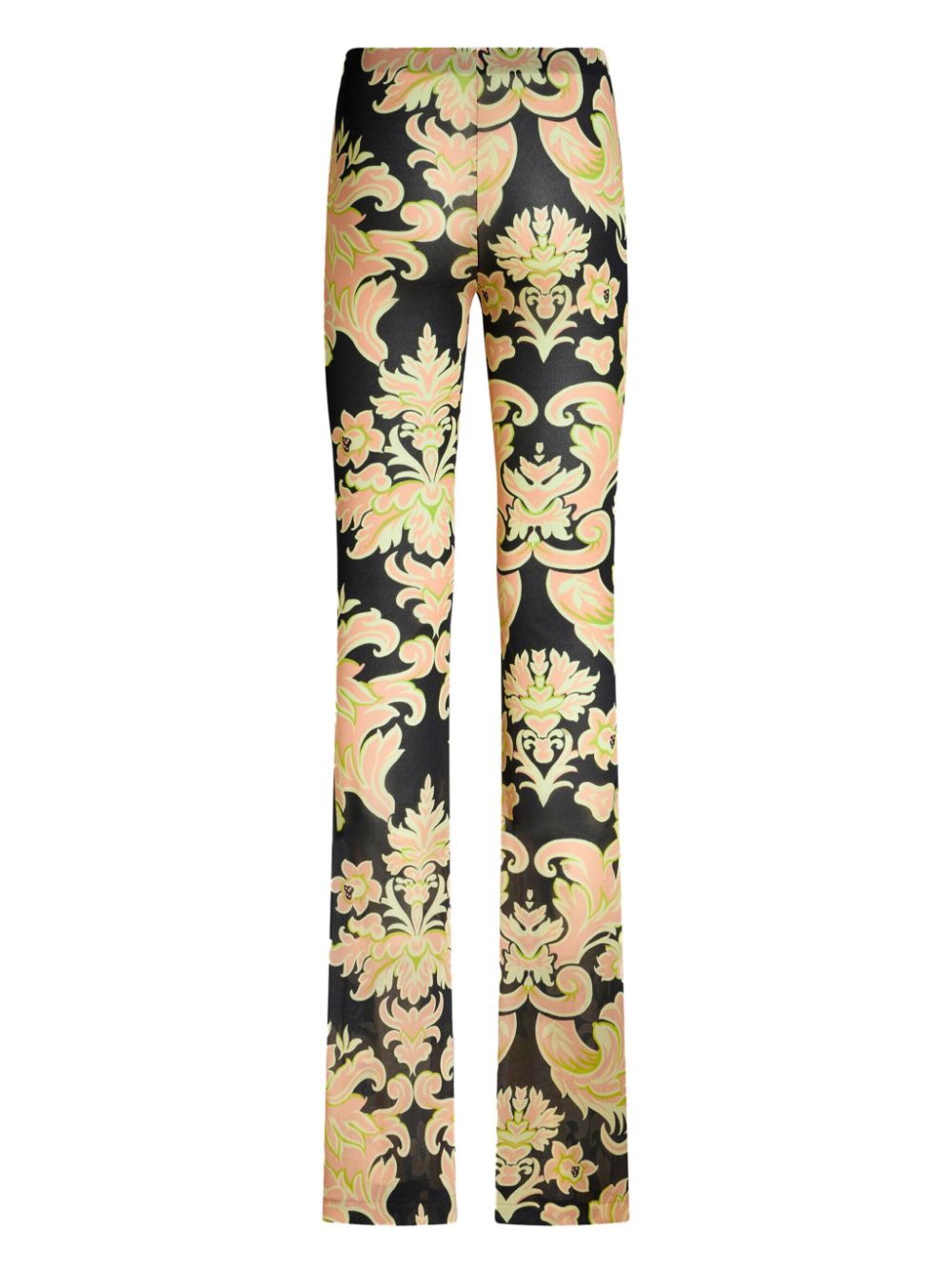 ETRO floral-print high-waisted trousers Women