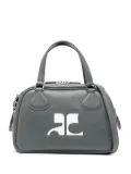 Courrèges Reedition leather tote bag - Grey