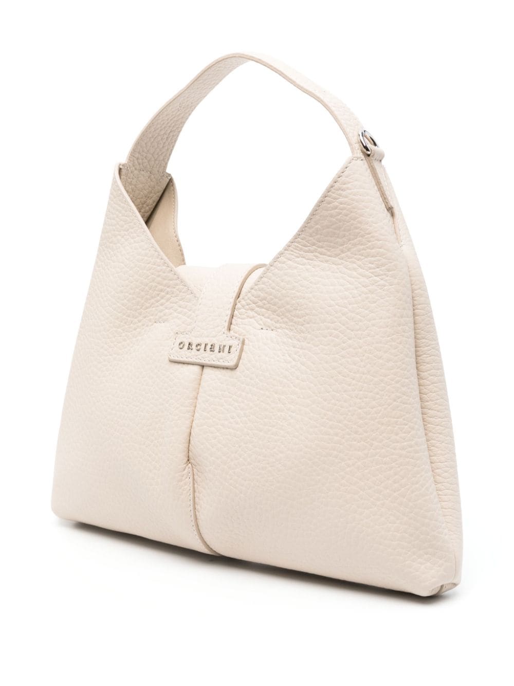 Shop Orciani Small Vita Soft Shoulder Bag In Neutrals