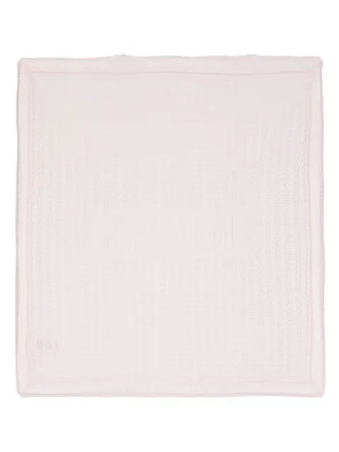 Fendi Kids pointelle-knit scallop blanket