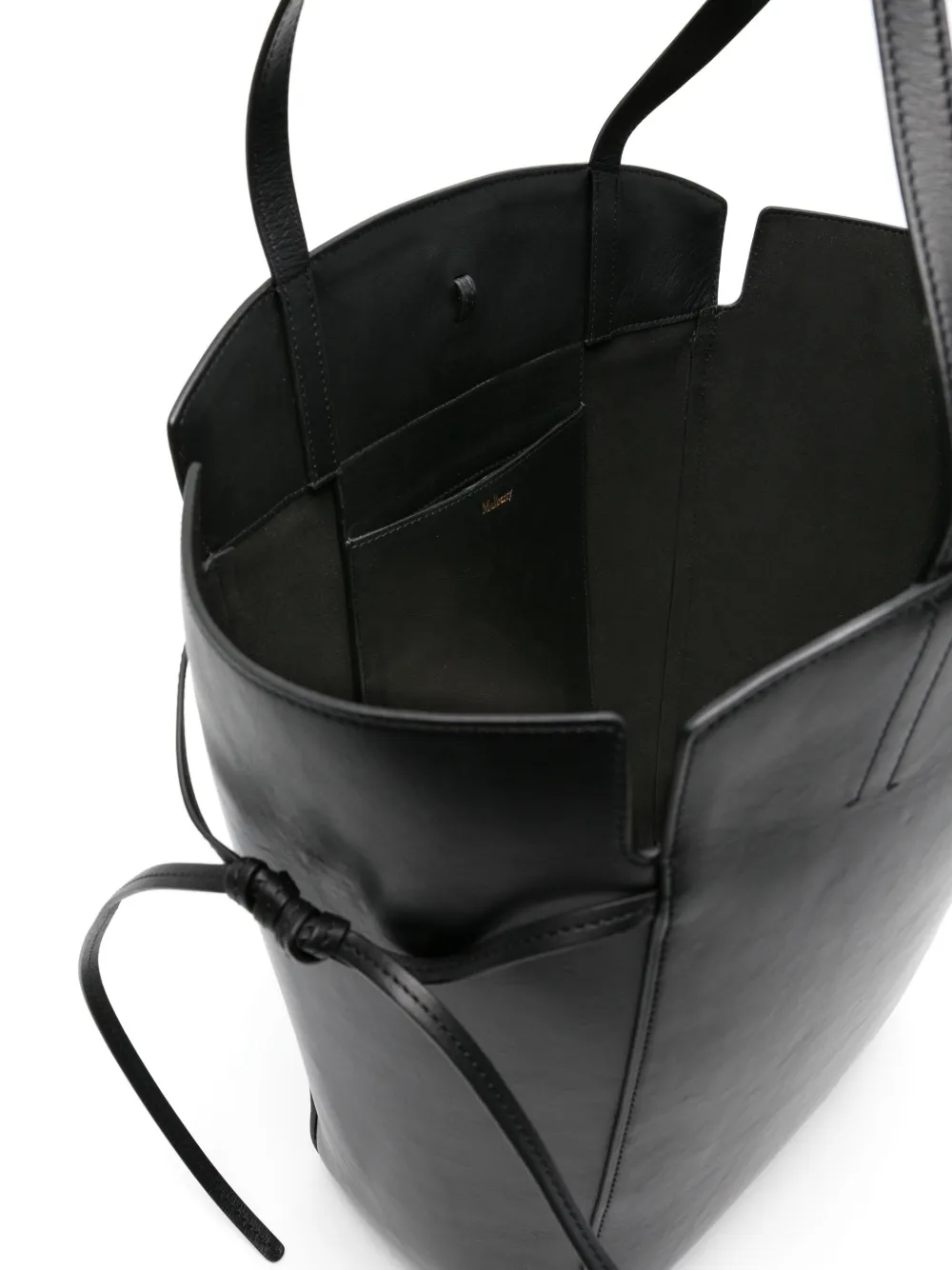 Mulberry Clovelly Calfskin Leather Tote In Black