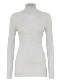 Brunello Cucinelli ribbed-knit roll-neck jumper - Grey