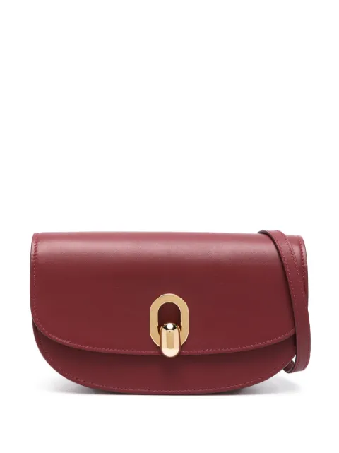 Savette  Tondo Crescent leather crossbody bag