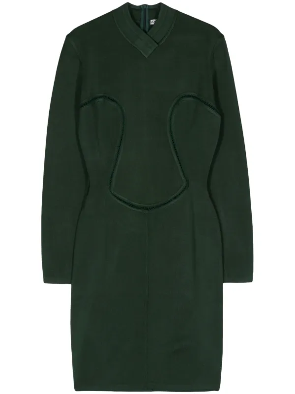 green alaia dress Alaa green openwork sleeveless dress 2000s | FALLON