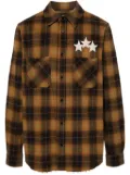 AMIRI Star plaid-check flannel shirt - Yellow