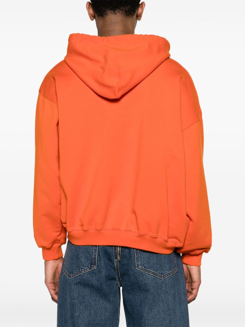 Shop Magliano Twisted Cotton Hoodie In Orange