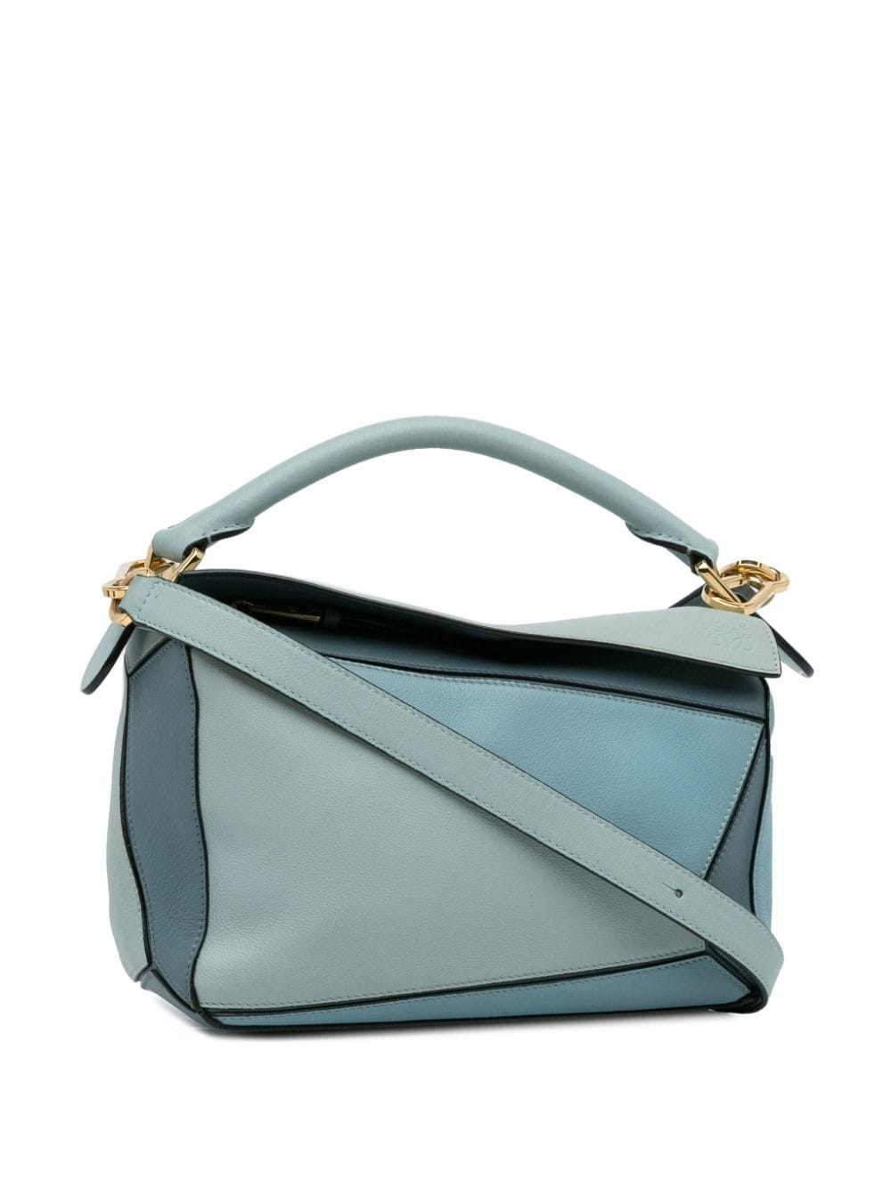Pre-owned Loewe 2020-2023 Small Puzzle Shoulder Bag In Blue