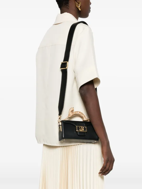 Lanvin Small Pencil Cat Tote Bag | Black | FARFETCH