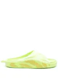 adidas by Stella McCartney logo-print flat slides - Green