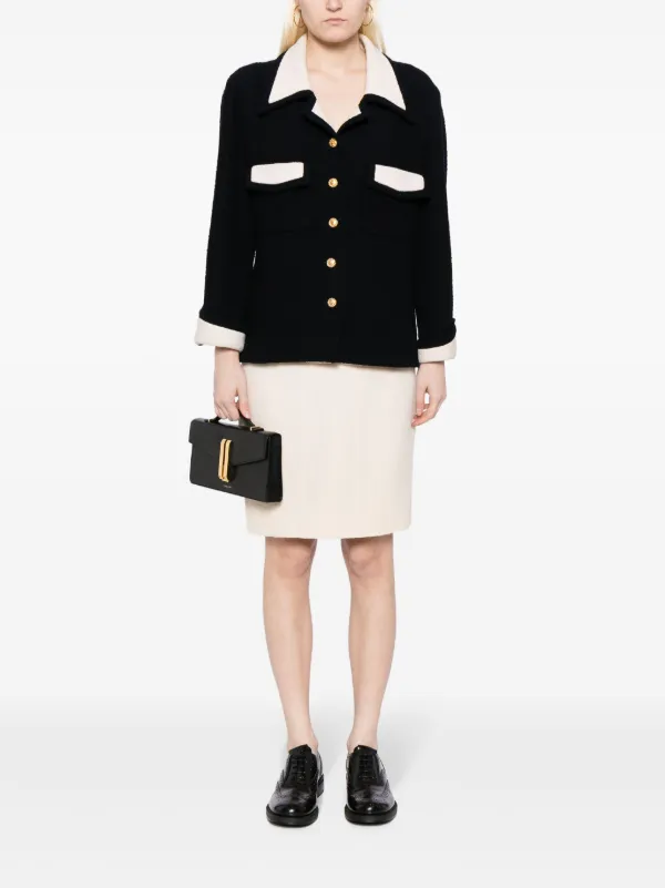 CHANEL Pre-Owned シングルブレスト スカートスーツ | ブラック