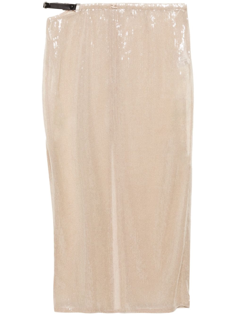 Image 1 of Courrèges glitter long skirt