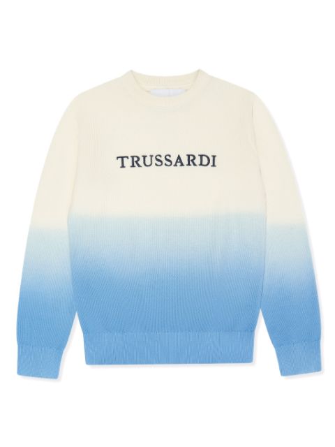 TRUSSARDI JUNIOR logo-print cotton sweatshirt