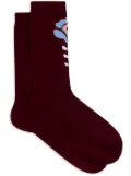 ETRO jacquard cotton socks - Red