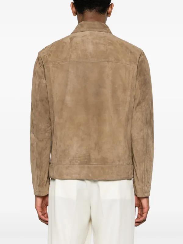 Brioni スエード ジャケット | ブラウン | FARFETCH JP