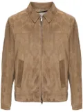 Brioni panelled suede jacket - Brown