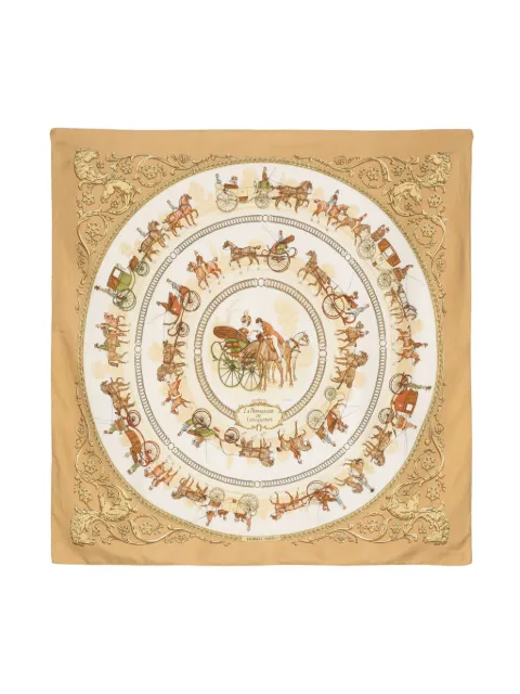 Hermes 1986 La Promenade de Longchamps silk scarf Women