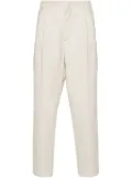 Lardini Eqatos linen tapered trousers - Neutrals