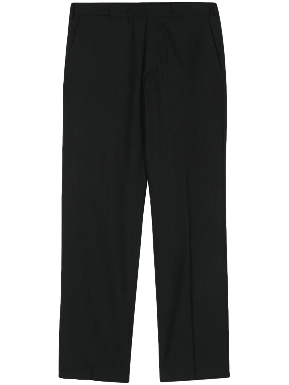 Lardini Eqpalu pinstriped straight-leg trousers – Black