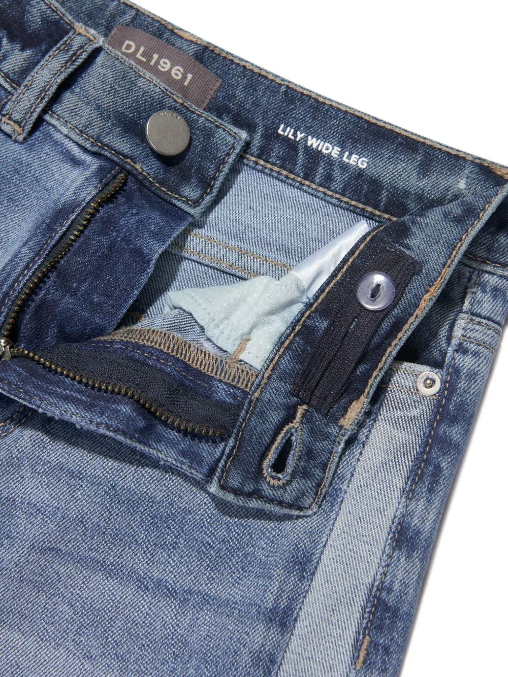 DL1961 KIDS Lily jeans met wijde pijpen Blauw