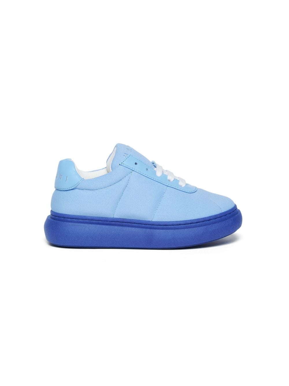 Marni Kids' Colourblock-sole Sneakers In Blue