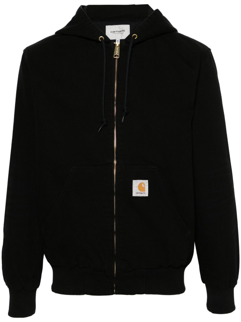 Carhartt Active Hooded Canvas Jacket In Black