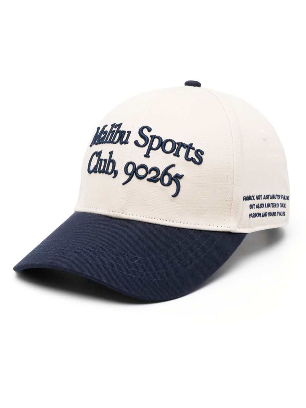 Family First Logo-embroidered Cotton Hat In White