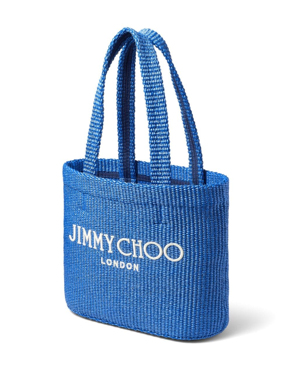 Jimmy Choo Strandtas met geborduurd logo Blauw