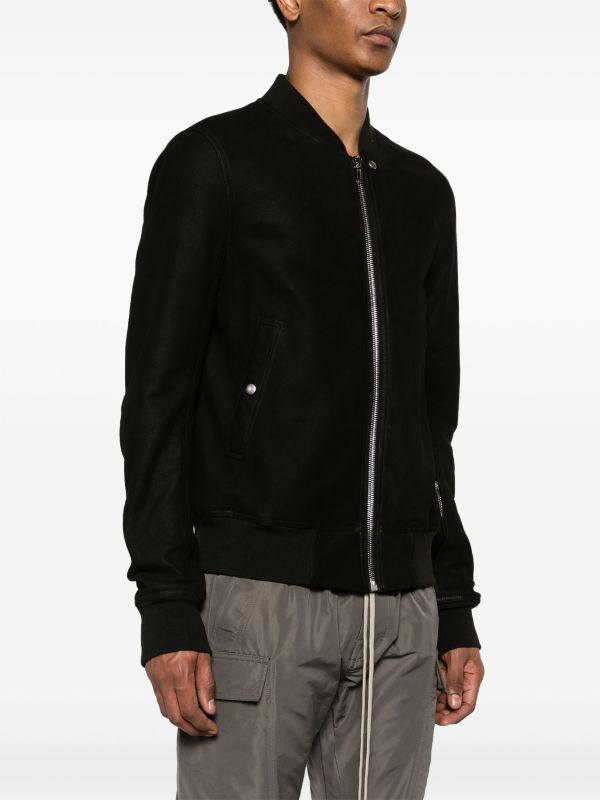 Rick Owens Classic Flight Leather Bomber Jacket - Farfetch