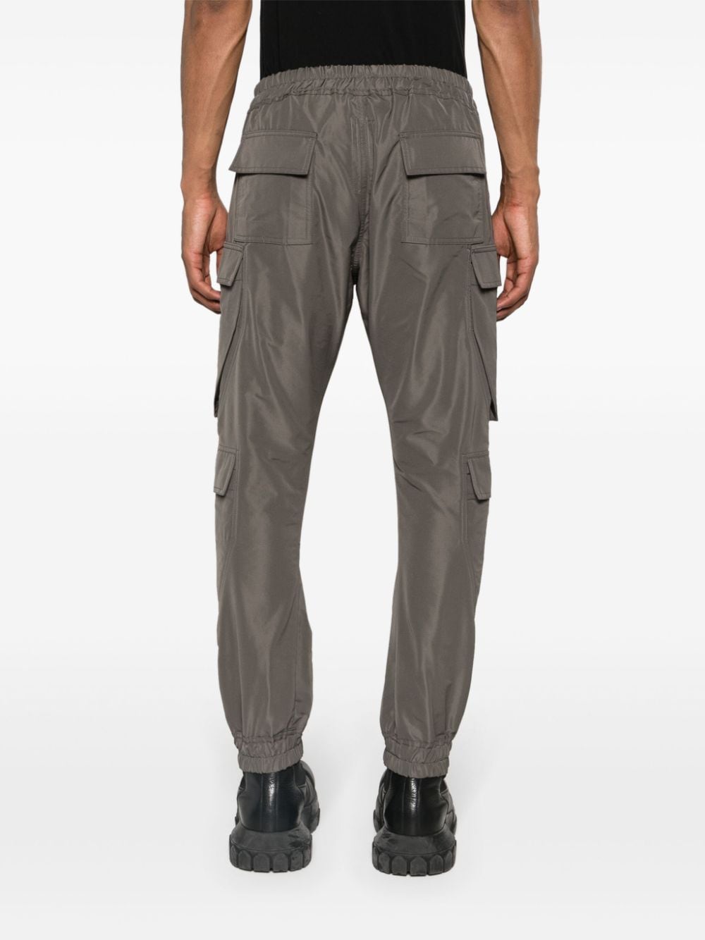 Shop Rick Owens Mastodon Megacargo Tapered Trousers In Grey