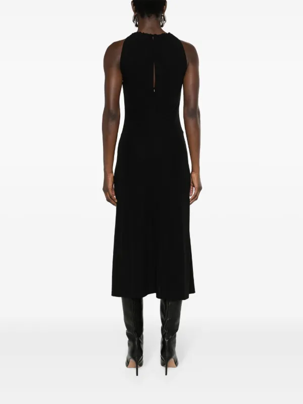 Givenchy lace-appliqué Halterneck Midi Dress | Black