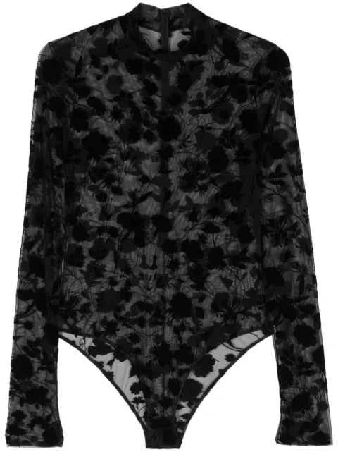 Givenchy body de malla con diseño floral