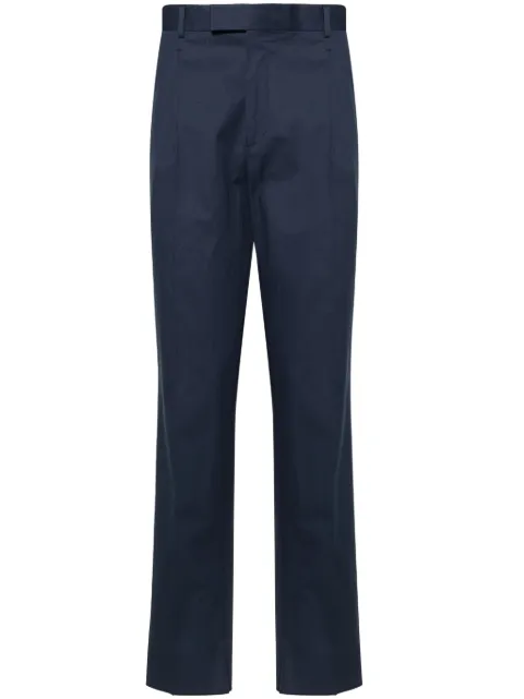 Zegna pantalon en coton stretch à coupe fuselée