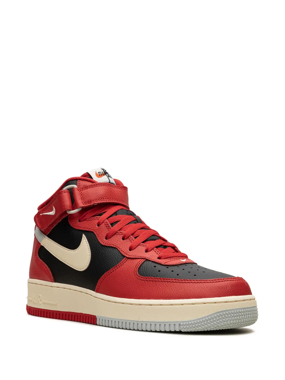 Nike air force outlet 1 mid black red