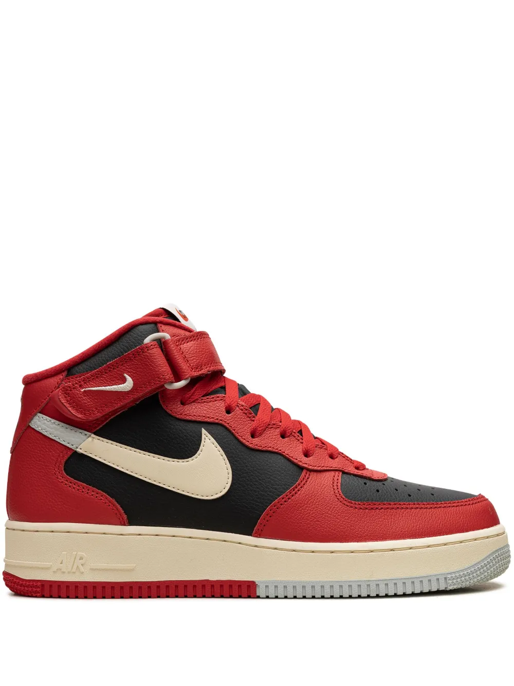 Nike air force 1 new arrivals mid red and black