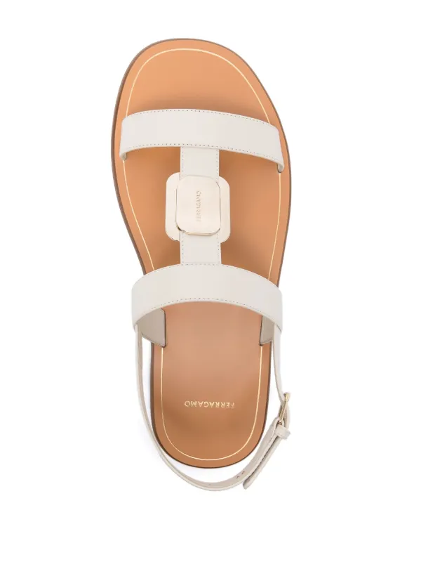 Ferragamo Capri Leathers Sandals | Neutrals | FARFETCH