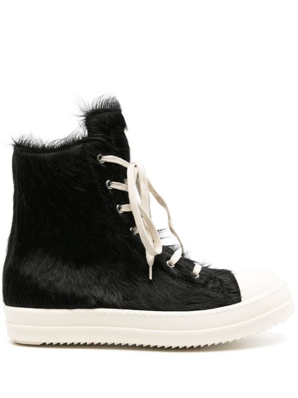 Rick Owens ハイカット レザースニーカー - Farfetch