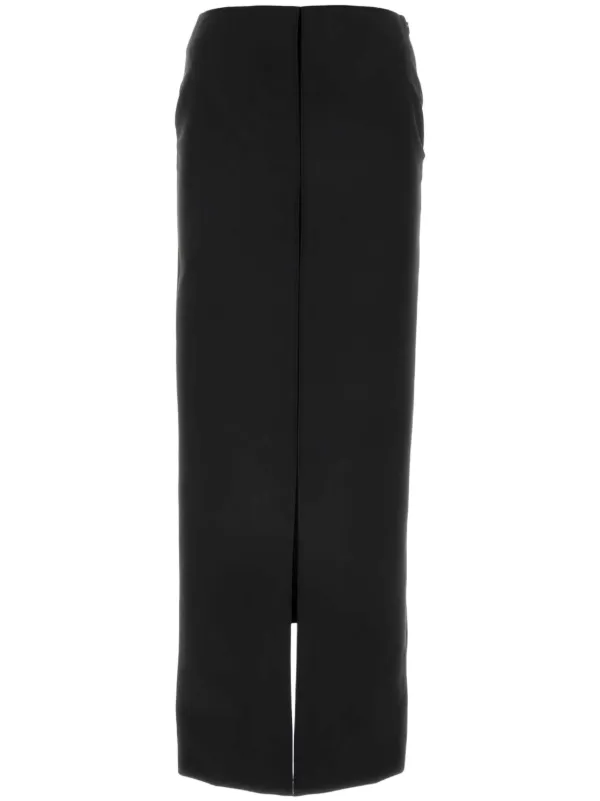Givenchy Front-slit Wool-blend Maxi Skirt in Black