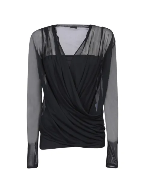 Givenchy mesh wrap blouse