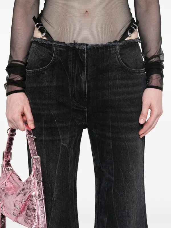 Givenchy Voyou Jeans | Black | FARFETCH JO