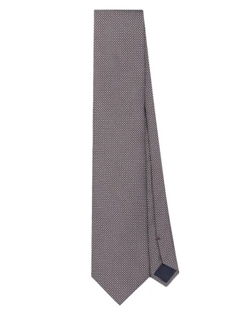Corneliani polka-dot silk tie
