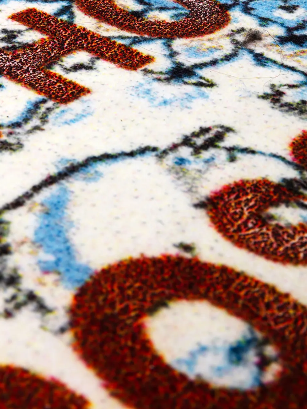 Seletti Slogan-print Burnt Carpet (120cm X 80cm) In Red